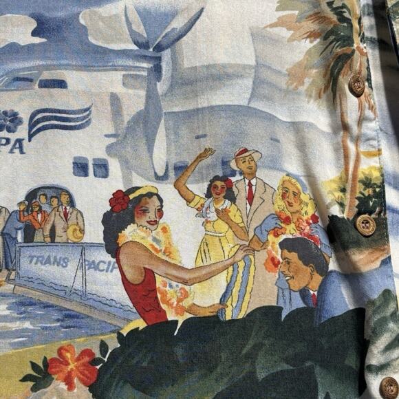 Vintage Reyn Spooner Hawaiian Shirt Mens XL Hula Girls Traditionals Volcano Luau - Picture 10 of 16